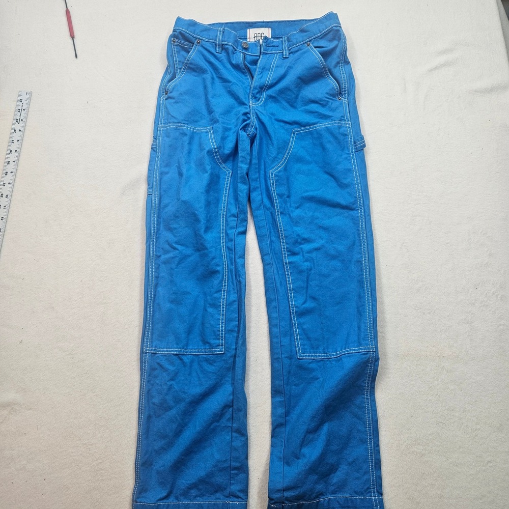 BDG Carpenter Pants Womens 26 Blue Excellent Double Knee Canvas Utility Straight - Picture 1 of 8